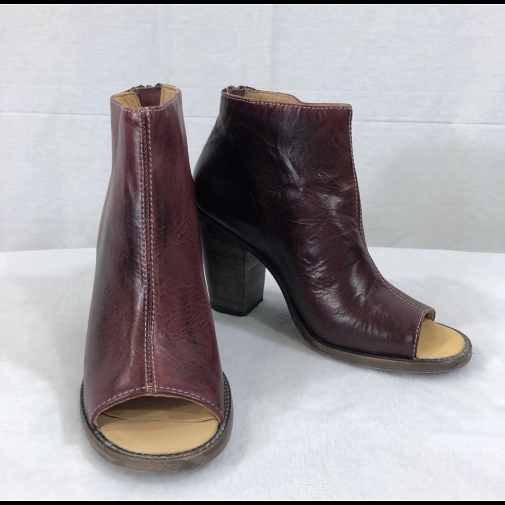 Bed Stu Peep toe booties